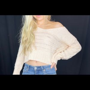 American Eagle Mixed Stitch Sweater